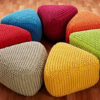 Cotton Dori Triangle Pouf