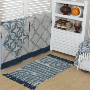 Bath Rugs with Fringes